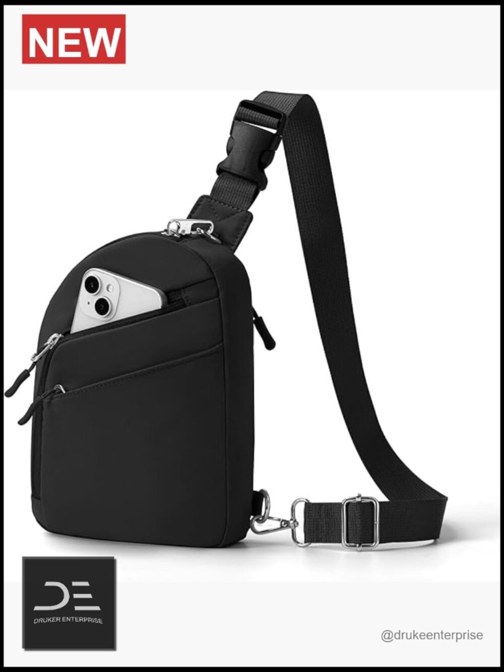 Anti Theft Crossbody Bag with RFID Blocking, Waterproof Sling Travel Purse